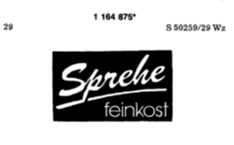 Sprehe feinkost Logo (DPMA, 08.05.1990)