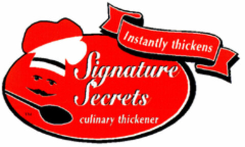 Signature Secrets culinary thickener Logo (DPMA, 05.11.2001)