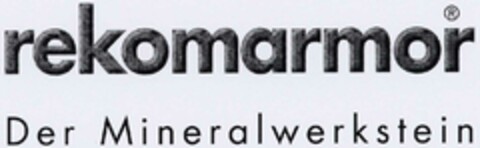 rekomarmor Der Mineralwerkstein Logo (DPMA, 01/08/2002)