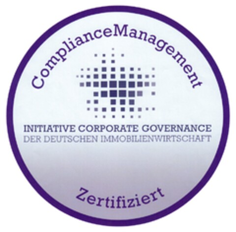 ComplianceManagement INITIATIVE CORPORATE GOVERNANCE DER DEUTSCHEN IMMOBILIENWIRTSCHAFT Zertifiziert Logo (DPMA, 19.03.2011)