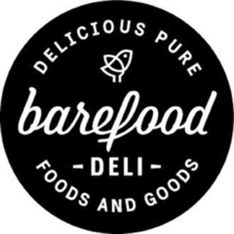 DELICIOUS PURE barefood - DELI - FOODS AND GOODS Logo (DPMA, 19.02.2016)