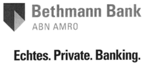Bethmann Bank ABN AMRO Echtes. Private. Banking. Logo (DPMA, 04/07/2021)