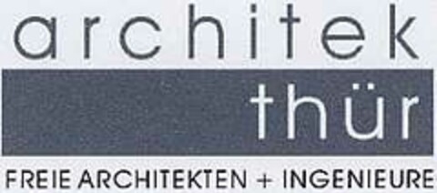 architek thür FREIE ARCHITEKTEN + INGENIEURE Logo (DPMA, 26.02.2002)