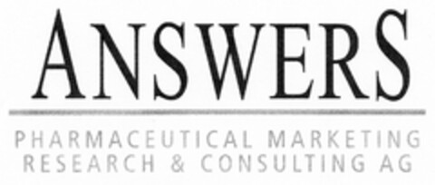 ANSWERS PHARMACEUTICAL MARKETING RESEARCH & CONSULTING AG Logo (DPMA, 04/05/2005)