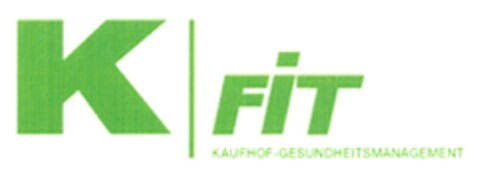 K FIT KAUFHOF-GESUNDHEITSMANAGEMENT Logo (DPMA, 25.05.2007)