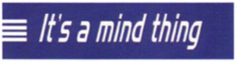 It's a mind thing Logo (DPMA, 08/02/2007)