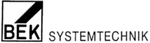 BEK SYSTEMTECHNIK Logo (DPMA, 11/23/1995)