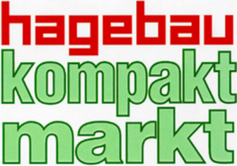 hagebau kompakt markt Logo (DPMA, 01/31/1996)