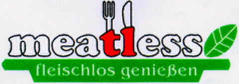 meatless fleischlos genießen Logo (DPMA, 26.07.1996)