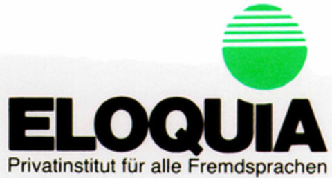 ELOQUIA Privatinstitut für alle Fremdsprachen Logo (DPMA, 08/12/1997)