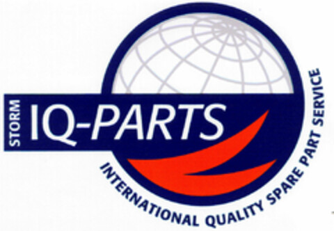 STORM IQ-PARTS INTERNATIONAL QUALITY SPARE PART SERVICE Logo (DPMA, 13.10.1999)