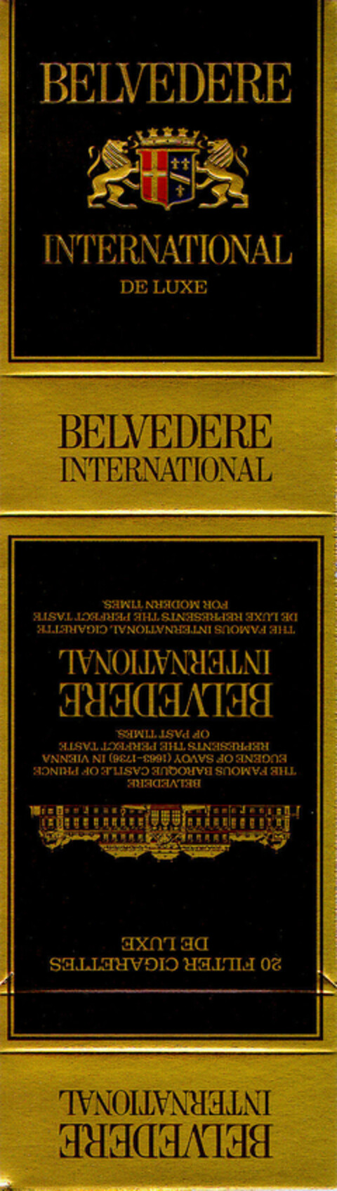 BELVEDERE INTERNATIONAL Logo (DPMA, 05.07.1980)