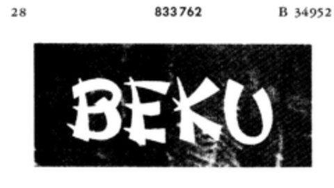 BEKU Logo (DPMA, 12/01/1965)