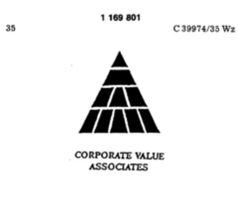 CORPORATE VALUE ASSOCIATES Logo (DPMA, 22.12.1989)