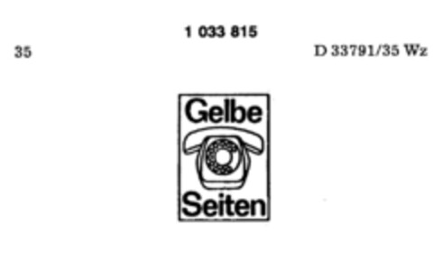 Gelbe Seiten Logo (DPMA, 04/02/1979)