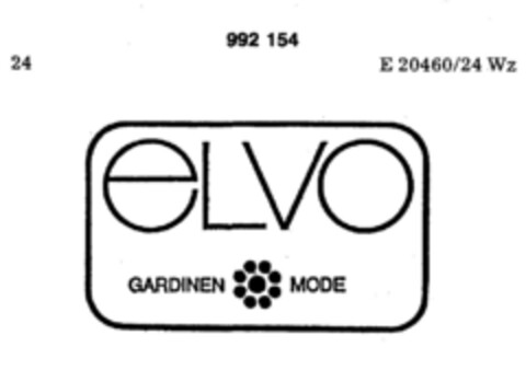 ELVO GARDINEN MODE Logo (DPMA, 05.03.1979)