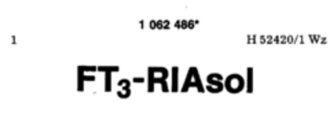 FT3-RIAsol Logo (DPMA, 02/27/1984)