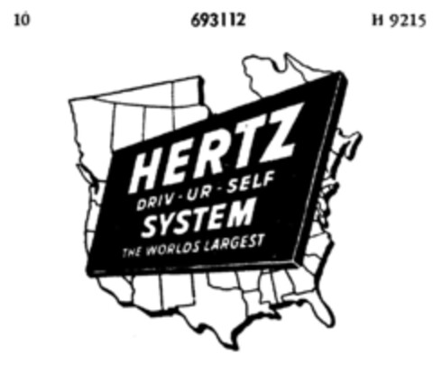 HERTZ SYSTEM Logo (DPMA, 11/30/1954)