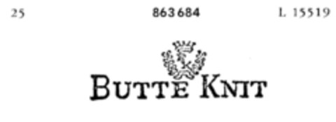 Butte Knit Logo (DPMA, 29.03.1968)