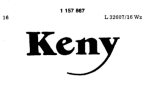 Keny Logo (DPMA, 16.08.1989)