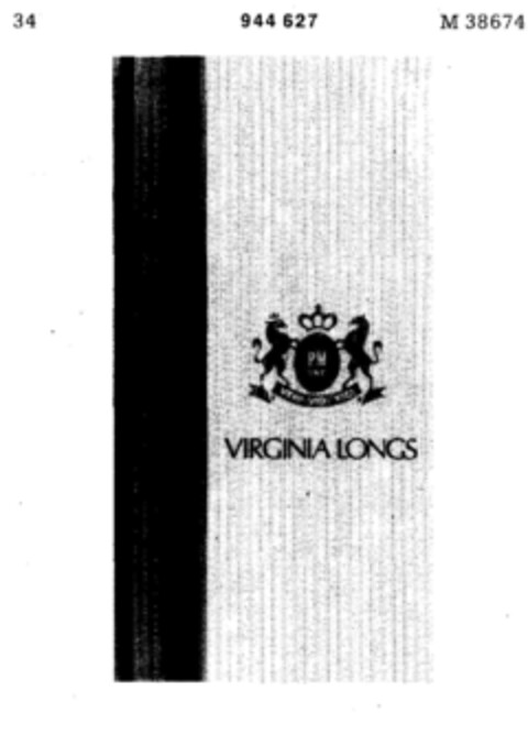 VIRGINIA LONGS Logo (DPMA, 15.01.1974)