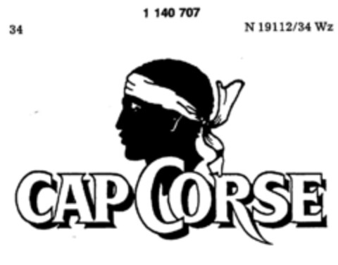 CAP CORSE Logo (DPMA, 30.04.1984)