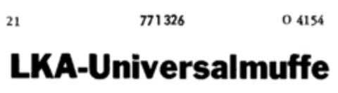 LKA-Universalmuffe Logo (DPMA, 27.01.1962)
