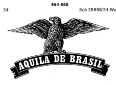 AQUILA DE BRASIL Logo (DPMA, 21.05.1976)