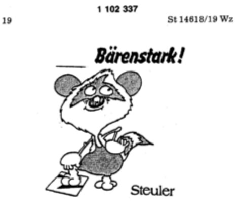 Bärenstark! Steuler Logo (DPMA, 06.03.1986)