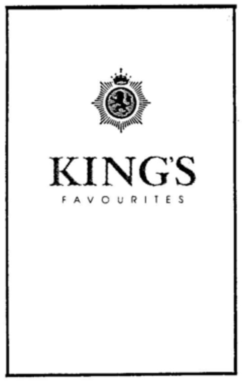KING'S FAVOURITES Logo (DPMA, 17.05.2000)