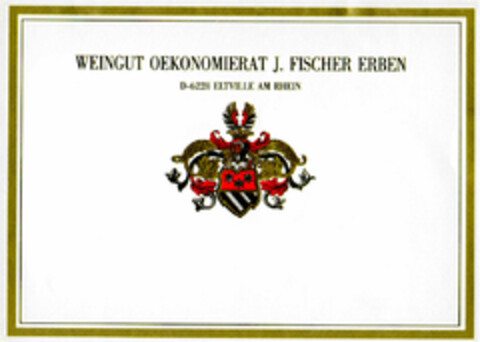 WEINGUT OEKONOMIERAT J. FISCHER ERBEN Logo (DPMA, 09.10.2000)