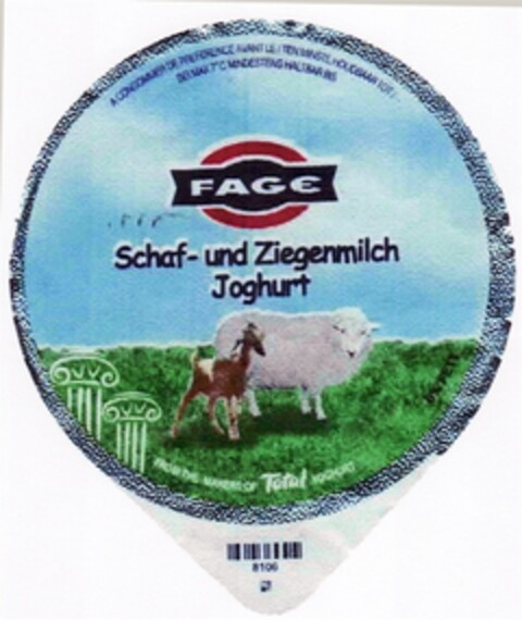 FAGE Schaf- und Ziegenmilch Joghurt Logo (DPMA, 06.03.2008)