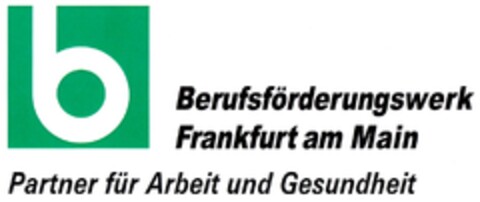 b Berufsförderungswerk Frankfurt am Main Partner für Arbeit und Gesundheit Logo (DPMA, 20.07.2013)