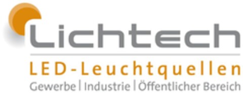 Lichtech LED-Leuchtquellen Gewerbe Industrie Öffentlicher Bereich Logo (DPMA, 26.06.2014)
