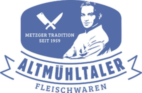 ALTMÜHLTALER FLEISCHWAREN METZGER TRADITION SEIT 1959 Logo (DPMA, 01/25/2024)