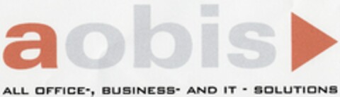 aobis ALL OFFICE-, BUSINESS- AND IT - SOLUTIONS Logo (DPMA, 07/28/2004)