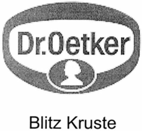 Dr. Oetker Blitz Kruste Logo (DPMA, 21.11.2005)