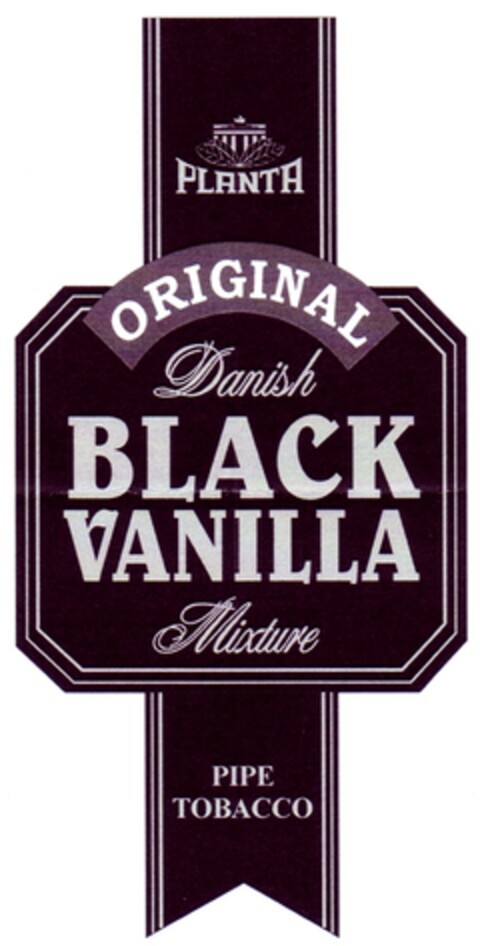 PLANTA ORIGINAL Danish BLACK VANILLA Mixture PIPE TOBACCO Logo (DPMA, 24.08.2007)