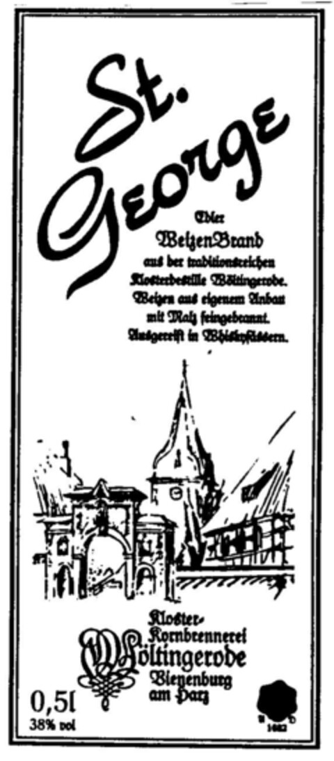 St. George Kloster Kornbrennerei Logo (DPMA, 11.12.1997)