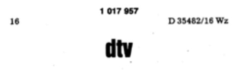 dtv Logo (DPMA, 21.08.1980)