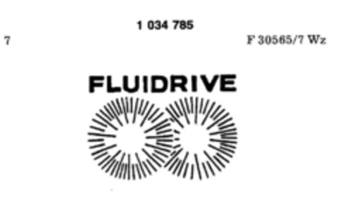 FLUIDRIVE Logo (DPMA, 06/30/1981)