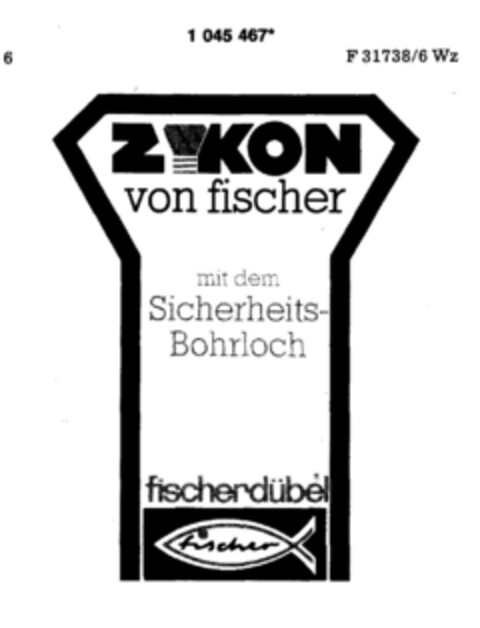 ZYKON von fischer Logo (DPMA, 16.02.1983)