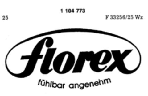 florex fühlbar angenehm Logo (DPMA, 22.12.1984)