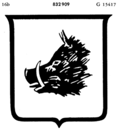 832909 Logo (DPMA, 12.03.1966)