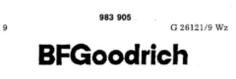 BFGoodrich Logo (DPMA, 05.07.1978)