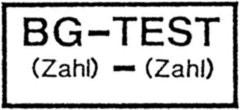 BG-TEST Logo (DPMA, 03/12/1992)