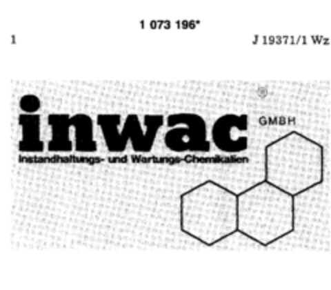 inwac GMBH Instandhaltungs- und Wartungs-Chemikalien Logo (DPMA, 16.08.1984)