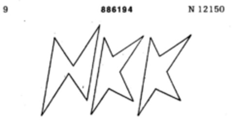 886194 Logo (DPMA, 15.07.1970)