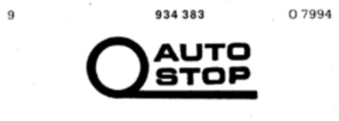 AUTO STOP Logo (DPMA, 19.09.1973)