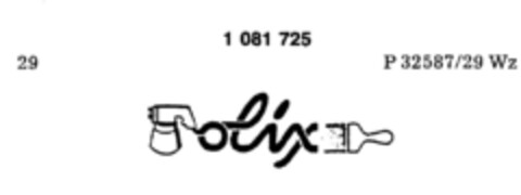 olix Logo (DPMA, 04/09/1985)